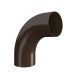 Lindab Steel Conical Downpipe Bend 85 - 87mm Brown