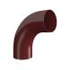 Lindab Steel Conical Downpipe Bend 85 - 87mm Dark Red