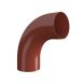 Lindab Steel Conical Downpipe Bend 85 - 87mm Tile Red