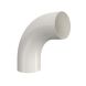 Lindab Steel Conical Downpipe Bend 85 - 87mm Antique White
