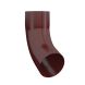 Lindab Steel Downpipe Bend with Socket 70 - 120mm Dark Red