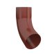 Lindab Steel Downpipe Bend with Socket 70 - 75mm Tile Red