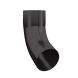 Lindab Steel Downpipe Bend with Socket 70 - 87mm Coffee Brown