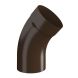 Lindab Steel Downpipe Bend with Socket 45 - 100mm Brown