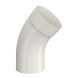 Lindab Steel Downpipe Bend with Socket 45 - 87mm Antique White