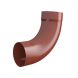 Lindab Steel Downpipe Bend with Socket 85 - 75mm Tile Red