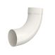 Lindab Steel Downpipe Bend with Socket 85 - 87mm Antique White