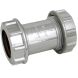 FloPlast Chrome Style Waste Straight Coupling - 32mm