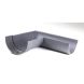 Cast Iron Deep Half Round Gutter Right Hand Angle - 90 Degree x 125mm Primed