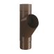 Lindab Steel Downpipe Branch 100mm - 100mm Brown