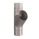 Lindab Steel Downpipe Branch 87mm - 87mm Silver Metallic