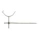 Cast Iron Beaded Half Round Gutter Rise & Fall Bracket - 125mm Galvanised