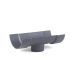 Cast Iron Half Round Gutter Running Outlet - 100mm for 65mm Downpipe Primed