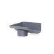 Cast Iron Ogee Gutter Left Hand Stopend Outlet - 100mm for 75mm Downpipe Primed