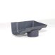 Cast Iron Ogee Gutter Right Hand Stopend Outlet - 115mm for 65mm Downpipe Primed