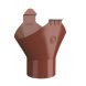 Lindab Steel Gutter Outlet 100mm - 150mm Tile Red