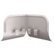 Lindab Steel Gutter Corner Overflow Protector - Silver Metallic