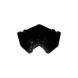 FloPlast Ogee Gutter Internal Angle - 90 Degree x 110mm x 80mm Black