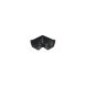 FloPlast Square Gutter Angle - 90 Degree x 114mm Black