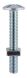 M5 x 8mm - Roofing Bolt with Nut - BZP - Pack of 25
