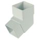 FloPlast Square Downpipe Offset Bend - 112 Degree White