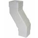 FloPlast Square Downpipe Adjustable Offset Bend - 65mm White