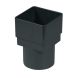 Square to Round Downpipe Adaptor Anthracite Grey