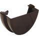 FloPlast Deepflow/ Hi-Cap Gutter External Stopend - 115mm x 75mm Brown