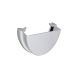 FloPlast Deepflow/ Hi-Cap Gutter External Stopend - 115mm x 75mm White