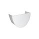 FloPlast Deepflow/ Hi-Cap Gutter Internal Stopend - 115mm x 75mm White