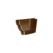 FloPlast Ogee Gutter Internal Stopend Left Hand - 110mm x 80mm Brown