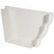 FloPlast Ogee Gutter Internal Stopend Right Hand - 110mm x 80mm White