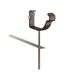 Lindab Steel Gutter Rise & Fall Bracket - 100mm Brown
