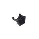 FloPlast PVC Half Round to PVC Ogee Left Hand Gutter Adaptor - Black