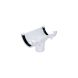 FloPlast Half Round Gutter Running Outlet - 112mm White