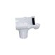 FloPlast Half Round Gutter Stopend Outlet - 112mm White