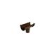 FloPlast Deepflow/ Hi-Cap Gutter Running Outlet - 115mm x 75mm Brown