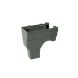 FloPlast Ogee Gutter Stopend Outlet Left Hand - 110mm x 80mm Anthracite Grey