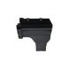 FloPlast Ogee Gutter Stopend Outlet Right Hand - 110mm x 80mm Black