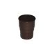 FloPlast Round Downpipe Socket - 68mm Brown
