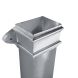 Cast Iron Rectangular Eared Downpipe - 100mm x 75mm x 914mm Primed
