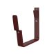 Lindab Rectangular Steel Gutter 70mm Flex-Fit Fascia Bracket - 140mm Dark Red