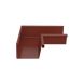 Lindab Rectangular Steel Gutter Internal Angle 90 - 140mm Tile Red
