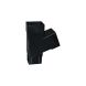 FloPlast Square Downpipe Branch - 112 Degree x 65mm Black