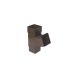 FloPlast Square Downpipe Branch - 112 Degree x 65mm Brown