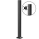 Steel Fortitude Bolt-Down End Post With Base Cover Plate - 1155mm x 75mm