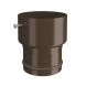 Lindab Steel Hose Connector - 87mm Brown