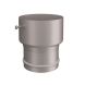 Lindab Steel Hose Connector - 87mm Silver Metallic