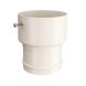 Lindab Steel Hose Connector - 87mm Antique White