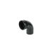 FloPlast Ring Seal Soil Bend Single Socket - 92.5 Degree x 110mm Black